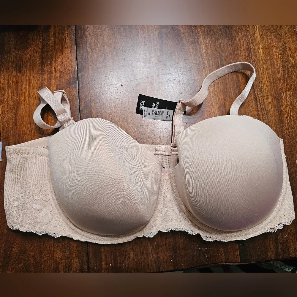 Torrid Beige Lace Underwire Bra 48C - Picture 1 of 3